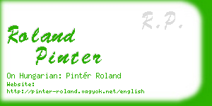 roland pinter business card